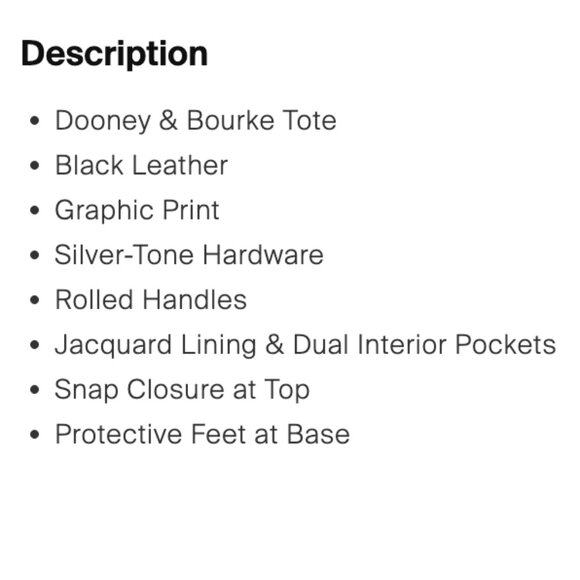 Dooney & Bourke Vintage Mini Tassel Tote Black Leather Silver Hardware EUC - Picture 12 of 14